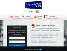 Tablet Screenshot of anglaiscours.fr